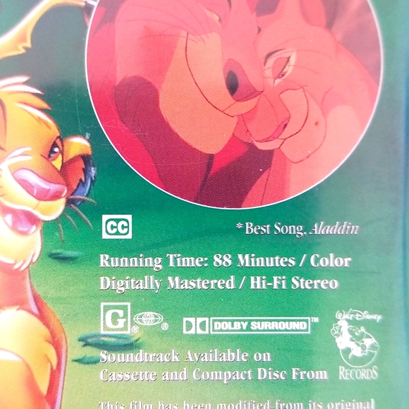 VHS:The Lion King - Picture 6 of 6